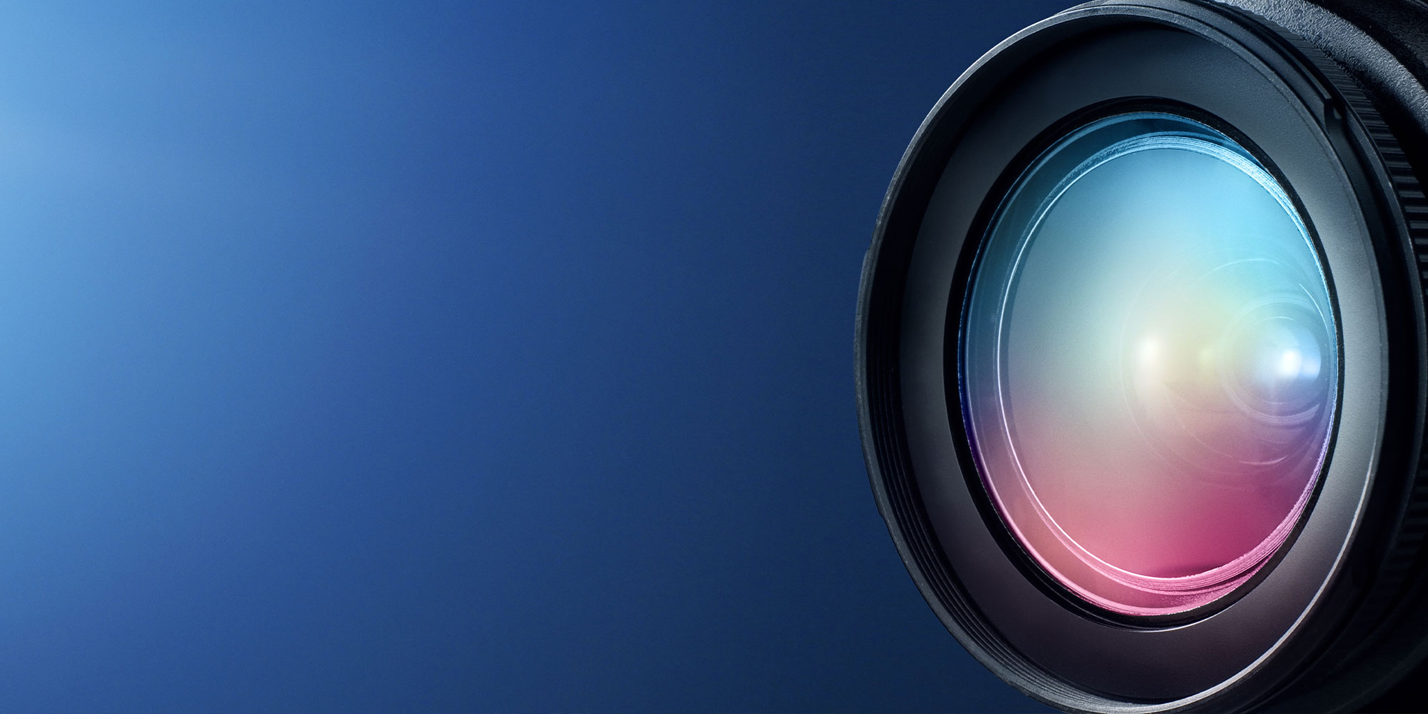 close up of camera lens
