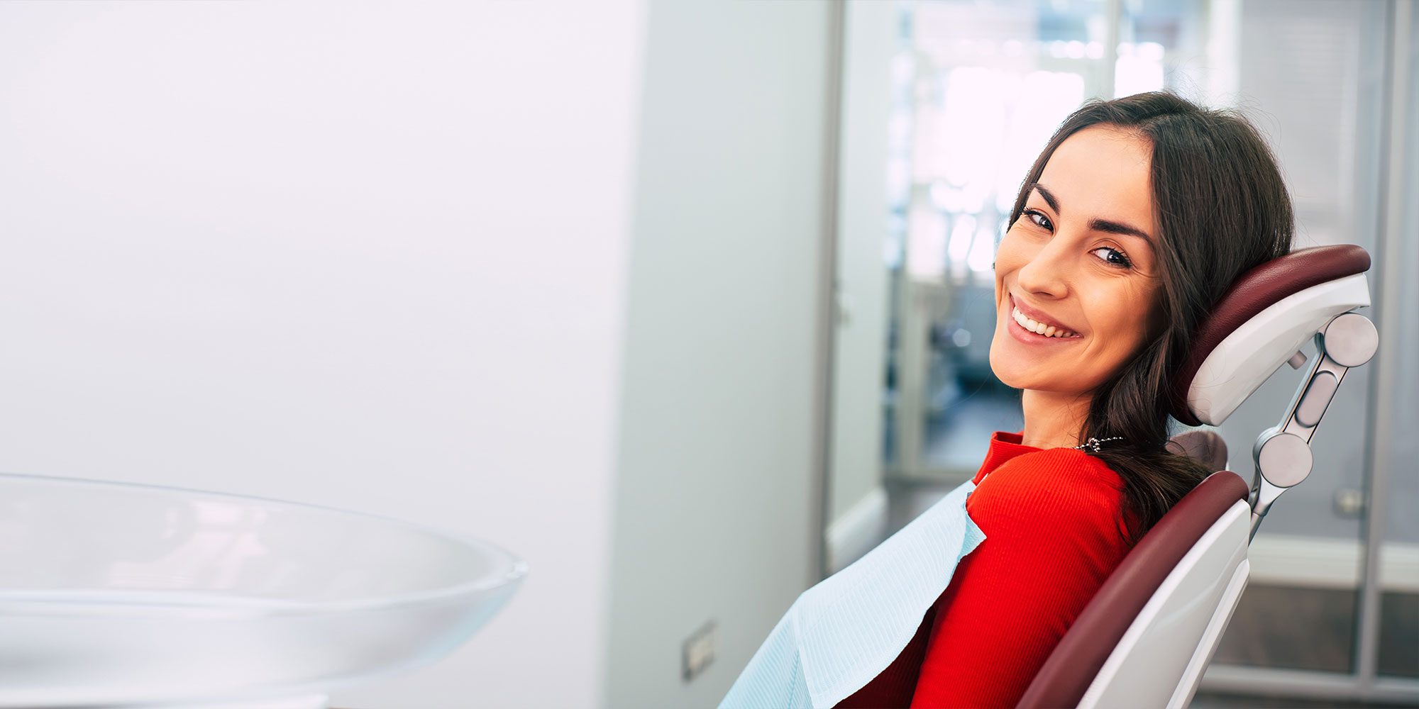 patient smiling brightly ready for their dental treatment